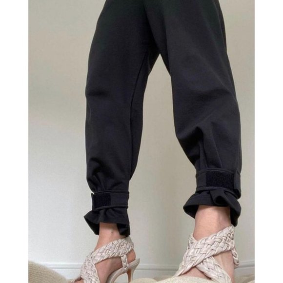 The Frankie Shop Tab Cuff Sweatpants Black Size XS - Picture 2 of 10